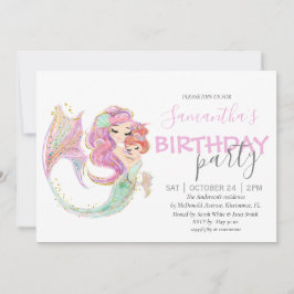Mermaid Baby Shower Sweet Little Mermaid Aankondiging