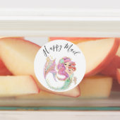 Mermaid Baby Shower Sweet Little Mermaid Labels (Aangebracht)