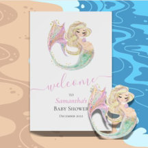 Mermaid Baby shower Sweet-moeder