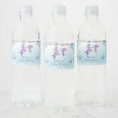 Mermaid Baby shower waterflesetiketten Waterfles Etiket (Flessen)