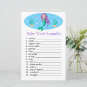 Mermaid Baby word scramble game (Staand voorkant)