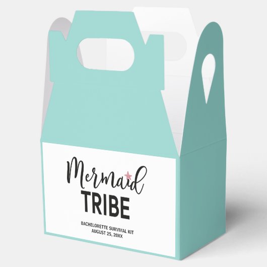 Mermaid Bachelorette Survival Kit Box Bedankdoosjes (Geopend)