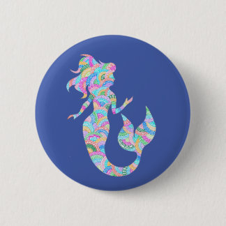 Mermaid badge ronde button 5,7 cm
