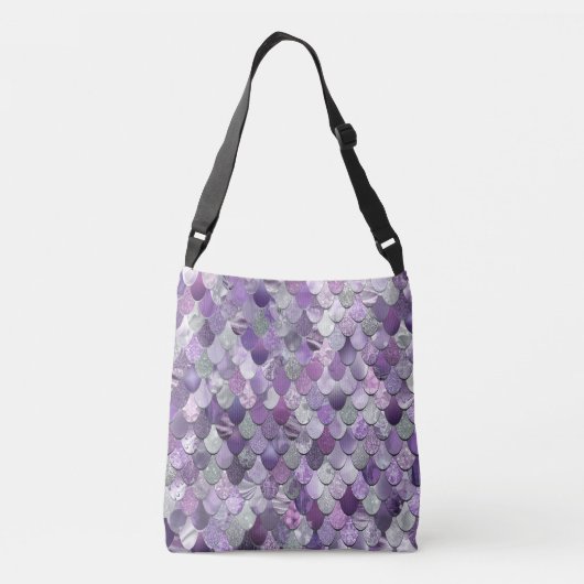 Mermaid Bag, Crossbody Bag, Paars Tas (Achterkant)