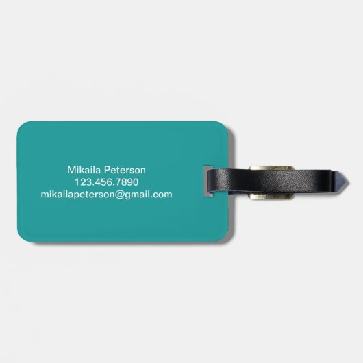 Mermaid Bagagelabel (Achterkant horizontaal)