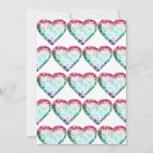 Mermaid Balloon 1st Birthday Uitnodiging (Achterkant)