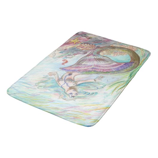 Mermaid Bath mat (Gekanteld)
