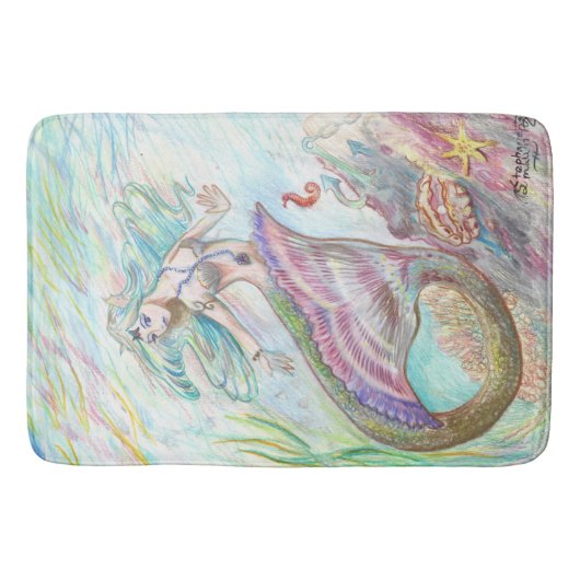 Mermaid Bath mat (Voorkant)
