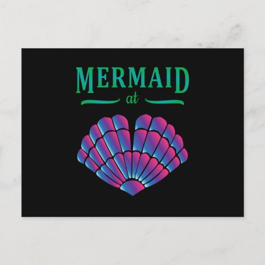 Mermaid Beach Bikini Carnival Shell BH Gift Idee Briefkaart (Voorkant)