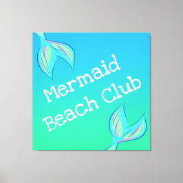 Mermaid Beach Club Canvas Afdruk
