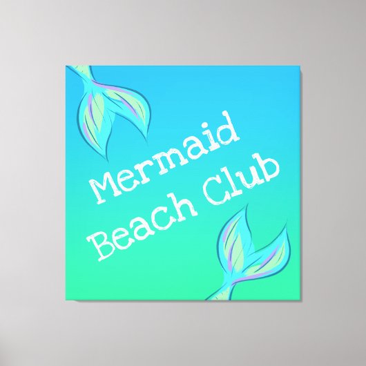 Mermaid Beach Club Canvas Afdruk (Voorkant)