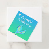 Mermaid Beach Club Party Bedankjes Labels (In situ)