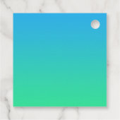 Mermaid Beach Club Party Bedankjes Labels (Achterkant)