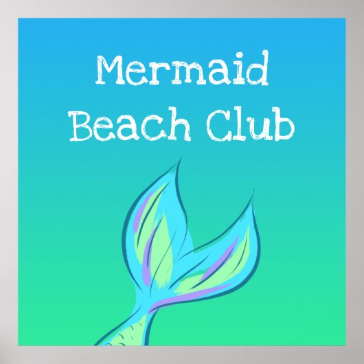Mermaid Beach Club Poster (Voorkant)