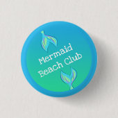 Mermaid Beach Club Ronde Button 3,2 Cm (Voorkant)