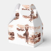 Mermaid Beach Gibson Girl Victoriaans Antiek Bedankdoosjes (Achterkant)