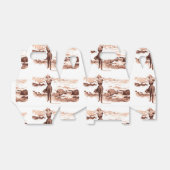 Mermaid Beach Gibson Girl Victoriaans Antiek Bedankdoosjes (Uitgevouwen)