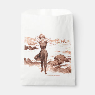 Mermaid Beach Gibson Girl Victoriaans Antiek Bedankzakje