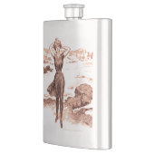 Mermaid Beach Gibson Girl Victoriaans Antiek Flacon (Links)