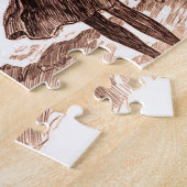 Mermaid Beach Gibson Girl Victoriaans Antiek Legpuzzel (Zijkant)