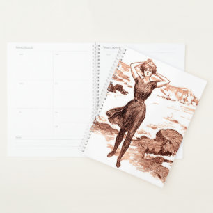 Mermaid Beach Gibson Girl Victoriaans Antiek Planner