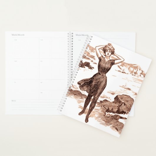 Mermaid Beach Gibson Girl Victoriaans Antiek Planner (Display)