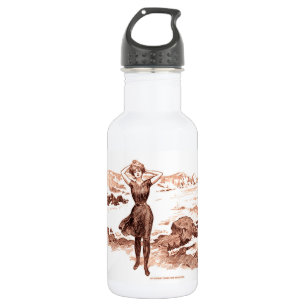 Mermaid Beach Gibson Girl Victoriaans Antiek Waterfles