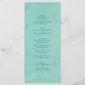 Mermaid Beach Kust Wedding Menu (Achterkant)
