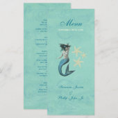 Mermaid Beach Kust Wedding Menu (Voorkant / Achterkant)