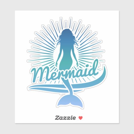 Mermaid Beach Sticker (Vel)