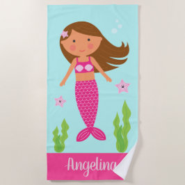 Mermaid Beach Towel |Middelgrote huid, lichte brui Strandlaken