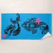 Mermaid Beach Towel Strandlaken (Voorkant)