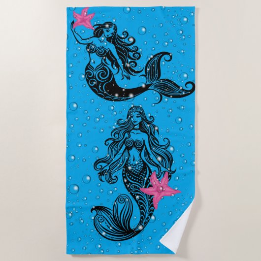 Mermaid Beach Towel Strandlaken (Voorkant)