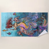 Mermaid Beach Towel Strandlaken (Voorkant)