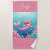 Mermaid Beach Towel Strandlaken (Voorkant)
