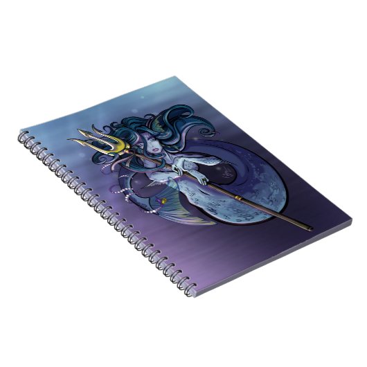 Mermaid Beauful Art Illustratie Notitieboek (Rechterzijde)