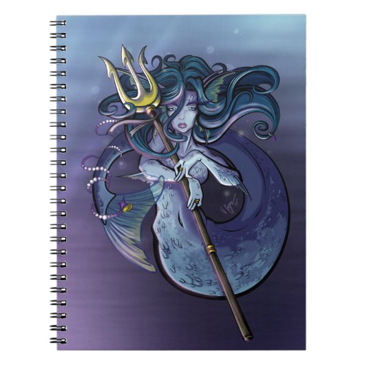Mermaid Beauful Art Illustratie Notitieboek (Voorkant)