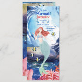 Mermaid Beauty Birthday Uitnodiging (Voorkant / Achterkant)
