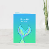 Mermaid Bedankkaart (Achterkant)