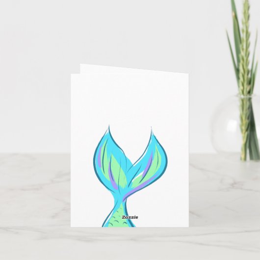 Mermaid Bedankkaart (Achterkant)