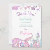 Mermaid Bedankkaartjes Kaart (Voorkant)