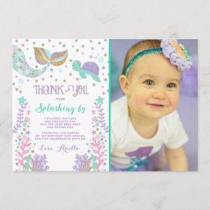 Mermaid Bedankt voor je creditcard onder Zee Dank