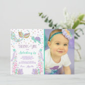 Mermaid Bedankt voor je creditcard onder Zee Dank  (Staand voorkant)