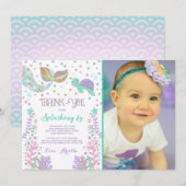 Mermaid Bedankt voor je creditcard onder Zee Dank  (Voorkant / Achterkant)