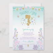 Mermaid Bedankt voor je creditcard onder Zee Dank  (Voorkant)