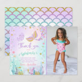 Mermaid Bedankt voor je creditcard onder Zee Dank  (Voorkant / Achterkant)