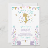 Mermaid Bedankt voor je creditcard onder Zee Dank  (Voorkant)