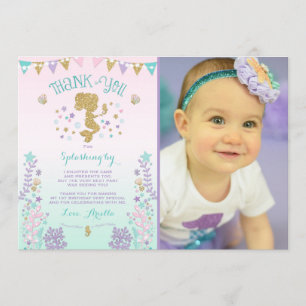 Mermaid Bedankt voor je creditcard onder Zee Dank