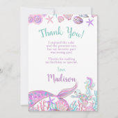 Mermaid Bedankt voor je kaarten (Voorkant)