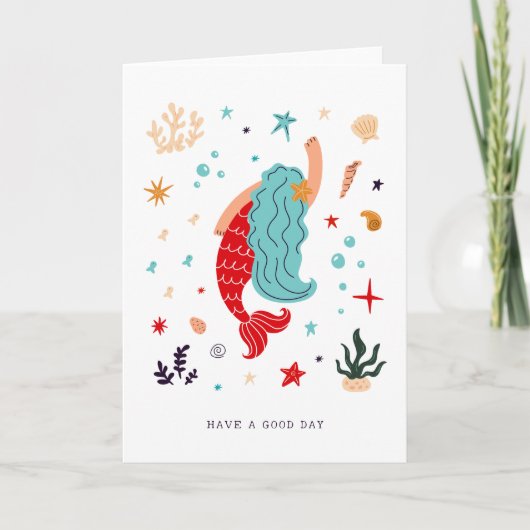 Mermaid Bericht | Blanco Kaart (Voorkant)